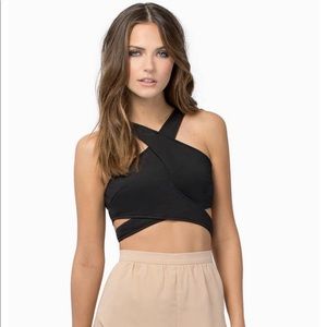 Tobi Britt Cross Crop Top